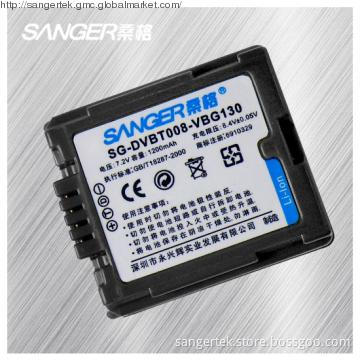 Replacement digital camera battery for Panasonic VBG130